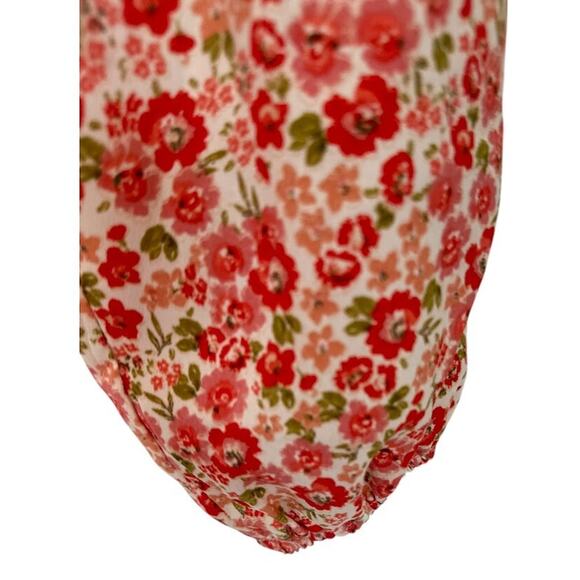 Lush Fremont Peasant Blouse Ditsy Floral XXL Smocked Puff Sleeve Cottagecore NEW - Picture 4 of 10